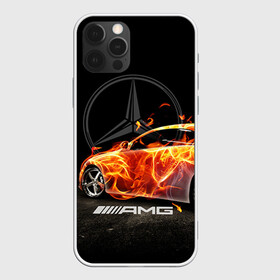 Чехол для iPhone 12 Pro с принтом Mercedes в Курске, силикон | область печати: задняя сторона чехла, без боковых панелей | amg | benz | mercedes | бенс | бенц | мерседес