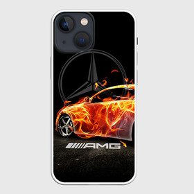 Чехол для iPhone 13 mini с принтом Mercedes в Курске,  |  | amg | benz | mercedes | бенс | бенц | мерседес