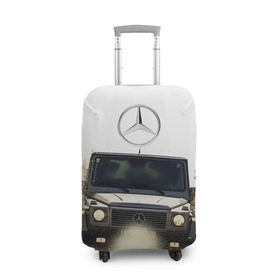 Чехол для чемодана 3D с принтом Mercedes в Курске, 86% полиэфир, 14% спандекс | двустороннее нанесение принта, прорези для ручек и колес | amg | benz | gelentvagen | mercedes | бенс | бенц | гелентваген | гелик | мерседес