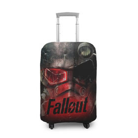 Чехол для чемодана 3D с принтом Fallout в Курске, 86% полиэфир, 14% спандекс | двустороннее нанесение принта, прорези для ручек и колес | fallout | бункер | постапокалиптические | фалаут | фаллаут | фолаут | фоллаут