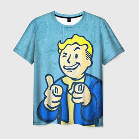 Мужская футболка 3D с принтом Fallout в Курске, 100% полиэфир | прямой крой, круглый вырез горловины, длина до линии бедер | boy | fallout | vault | бункер | постапокалиптические | фалаут | фаллаут | фолаут | фоллаут