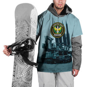 Накидка на куртку 3D с принтом Войска Противовоздушной обороны в Курске, 100% полиэстер |  | армия | войска | всадники апокалипсиса | пво | ракетчики | тополя