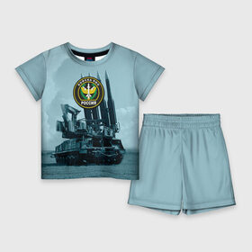 Детский костюм с шортами 3D с принтом Войска Противовоздушной обороны в Курске,  |  | Тематика изображения на принте: армия | войска | всадники апокалипсиса | пво | ракетчики | тополя