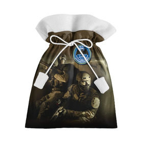 Подарочный 3D мешок с принтом Военная разведка в Курске, 100% полиэстер | Размер: 29*39 см | Тематика изображения на принте: разведка