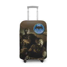 Чехол для чемодана 3D с принтом Военная разведка в Курске, 86% полиэфир, 14% спандекс | двустороннее нанесение принта, прорези для ручек и колес | разведка