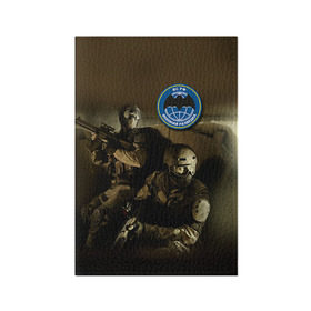 Обложка для паспорта матовая кожа с принтом Военная разведка в Курске, натуральная матовая кожа | размер 19,3 х 13,7 см; прозрачные пластиковые крепления | Тематика изображения на принте: разведка