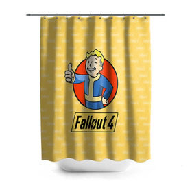 Штора 3D для ванной с принтом Fallout в Курске, 100% полиэстер | плотность материала — 100 г/м2. Стандартный размер — 146 см х 180 см. По верхнему краю — пластиковые люверсы для креплений. В комплекте 10 пластиковых колец | fallout | бункер | постапокалиптические | фалаут | фаллаут | фолаут | фоллаут
