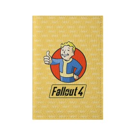 Обложка для паспорта матовая кожа с принтом Fallout в Курске, натуральная матовая кожа | размер 19,3 х 13,7 см; прозрачные пластиковые крепления | fallout | бункер | постапокалиптические | фалаут | фаллаут | фолаут | фоллаут