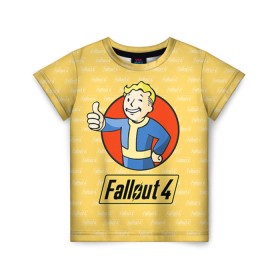 Детская футболка 3D с принтом Fallout в Курске, 100% гипоаллергенный полиэфир | прямой крой, круглый вырез горловины, длина до линии бедер, чуть спущенное плечо, ткань немного тянется | fallout | бункер | постапокалиптические | фалаут | фаллаут | фолаут | фоллаут