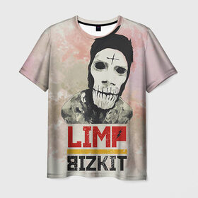 Мужская футболка 3D с принтом Limp Bizkit в Курске, 100% полиэфир | прямой крой, круглый вырез горловины, длина до линии бедер | bizkit | limp | limp bizkit | бизкит | лимп | лимп бизкит | лимпбизкит | рок
