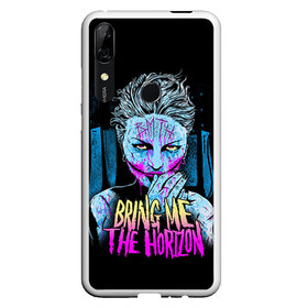 Чехол для Honor P Smart Z с принтом Bring Me The Horizon в Курске, Силикон | Область печати: задняя сторона чехла, без боковых панелей | bmth | bring me the horizon | hardcore | rock | музыка | рок