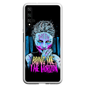 Чехол для Honor 20 с принтом Bring Me The Horizon в Курске, Силикон | Область печати: задняя сторона чехла, без боковых панелей | bmth | bring me the horizon | hardcore | rock | музыка | рок