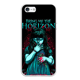 Чехол для iPhone 5/5S матовый с принтом Bring Me The Horizon в Курске, Силикон | Область печати: задняя сторона чехла, без боковых панелей | bmth | bring me the horizon | hardcore | rock | музыка | рок