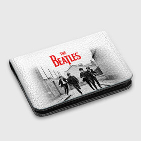 Картхолдер с принтом с принтом The Beatles в Курске, натуральная матовая кожа | размер 7,3 х 10 см; кардхолдер имеет 4 кармана для карт; | beatles | rock | the beatles | битлз | битлс | битлы | рок