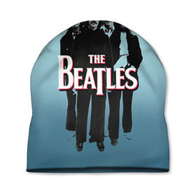 Шапка 3D с принтом The Beatles в Курске, 100% полиэстер | универсальный размер, печать по всей поверхности изделия | beatles | rock | the beatles | битлз | битлс | битлы | рок