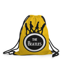 Рюкзак-мешок 3D с принтом The Beatles в Курске, 100% полиэстер | плотность ткани — 200 г/м2, размер — 35 х 45 см; лямки — толстые шнурки, застежка на шнуровке, без карманов и подкладки | beatles | rock | the beatles | битлз | битлс | битлы | рок