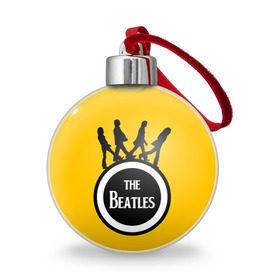 Ёлочный шар с принтом The Beatles в Курске, Пластик | Диаметр: 77 мм | beatles | rock | the beatles | битлз | битлс | битлы | рок