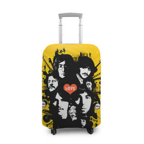 Чехол для чемодана 3D с принтом The Beatles в Курске, 86% полиэфир, 14% спандекс | двустороннее нанесение принта, прорези для ручек и колес | beatles | rock | the beatles | битлз | битлс | битлы | рок