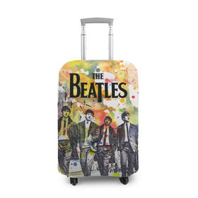 Чехол для чемодана 3D с принтом The Beatles в Курске, 86% полиэфир, 14% спандекс | двустороннее нанесение принта, прорези для ручек и колес | Тематика изображения на принте: beatles | rock | the beatles | битлз | битлс | битлы | рок