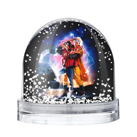 Снежный шар с принтом Назад в будущее в Курске, Пластик | Изображение внутри шара печатается на глянцевой фотобумаге с двух сторон | 