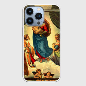 Чехол для iPhone 13 Pro с принтом Рафаэль   Сикстинская мадонна в Курске,  |  | Тематика изображения на принте: картина | рафаэль | сикстинская мадонна | художник