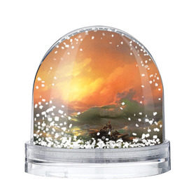 Снежный шар с принтом Айвазовский - 9 Вал в Курске, Пластик | Изображение внутри шара печатается на глянцевой фотобумаге с двух сторон | 9 вал | айвазовский | вал | девятый | картина | море | пейзаж | феодосия | художник | черное | шторм
