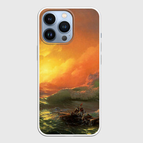 Чехол для iPhone 13 Pro с принтом Айвазовский   9 Вал в Курске,  |  | Тематика изображения на принте: 9 вал | айвазовский | вал | девятый | картина | море | пейзаж | феодосия | художник | черное | шторм