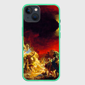Чехол для iPhone 13 с принтом Брюллов   Последний день Помпеи в Курске,  |  | брюллов | картина | последний день помпеи | художник