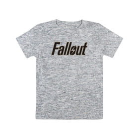 Детская футболка хлопок с принтом Fallout 4 в Курске, 100% хлопок | круглый вырез горловины, полуприлегающий силуэт, длина до линии бедер | fallout 4 фаллаут распад shelter vault pipboy