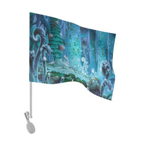 Флаг для автомобиля с принтом Навсикая из долины ветров в Курске, 100% полиэстер | Размер: 30*21 см | миядзаки | хаяо