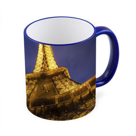 Кружка 3D с принтом Эйфелева башня в Курске, керамика | ёмкость 330 мл | Тематика изображения на принте: париж | эйфелева башня