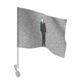 Флаг для автомобиля с принтом Слендер в Курске, 100% полиэстер | Размер: 30*21 см | man | slender | тонкий | хоррор | худой