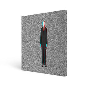 Холст квадратный с принтом Слендер в Курске, 100% ПВХ |  | Тематика изображения на принте: man | slender | тонкий | хоррор | худой