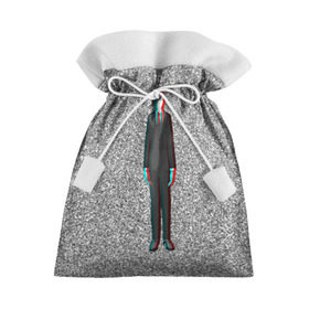 Подарочный 3D мешок с принтом Слендер в Курске, 100% полиэстер | Размер: 29*39 см | Тематика изображения на принте: man | slender | тонкий | хоррор | худой