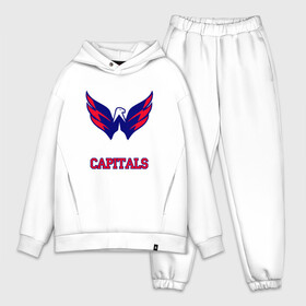 Мужской костюм хлопок OVERSIZE с принтом Washington Capitals в Курске,  |  | capitals | washington capitals | спорт | хоккей