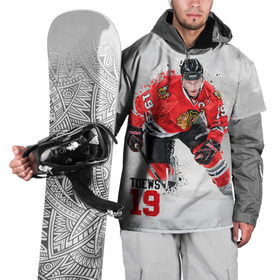 Накидка на куртку 3D с принтом Джонатан Тэйвз в Курске, 100% полиэстер |  | Тематика изображения на принте: джонатан тэйвз | капитан | спорт | хоккей