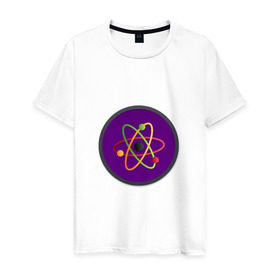 Мужская футболка хлопок с принтом Science в Курске, 100% хлопок | прямой крой, круглый вырез горловины, длина до линии бедер, слегка спущенное плечо. | science | наука | физика | химия