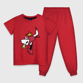 Детская пижама хлопок с принтом Chicago Bulls (crown) в Курске, 100% хлопок |  брюки и футболка прямого кроя, без карманов, на брюках мягкая резинка на поясе и по низу штанин
 | 