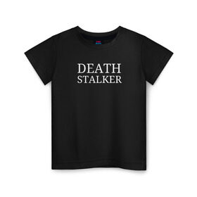 Детская футболка хлопок с принтом Bones Sesh Death Stalker в Курске, 100% хлопок | круглый вырез горловины, полуприлегающий силуэт, длина до линии бедер | bones | death stalker | deathstalker | rap | rapteamsesh | sesh | teamsesh