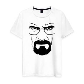 Мужская футболка хлопок с принтом Breaking Bad в Курске, 100% хлопок | прямой крой, круглый вырез горловины, длина до линии бедер, слегка спущенное плечо. | хайзенберг
