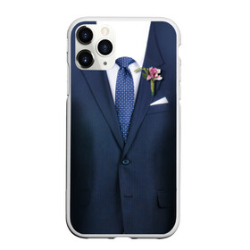 Чехол для iPhone 11 Pro матовый с принтом Жених в Курске, Силикон |  | бутоньерка | жених | костюм | муж | пиджак | свадьба | семья