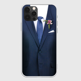 Чехол для iPhone 12 Pro Max с принтом Жених в Курске, Силикон |  | бутоньерка | жених | костюм | муж | пиджак | свадьба | семья