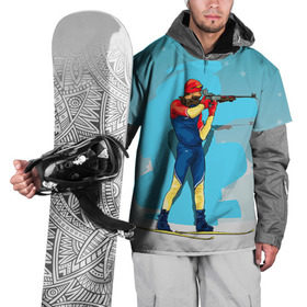 Накидка на куртку 3D с принтом Биатлон в Курске, 100% полиэстер |  | Тематика изображения на принте: biathlon | sport | winter | биатлон | биатлонисты | зимние виды спорта | спорт | стрельба