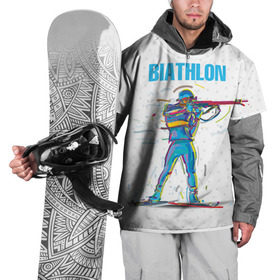 Накидка на куртку 3D с принтом Биатлон в Курске, 100% полиэстер |  | Тематика изображения на принте: biathlon | sport | winter | биатлон | биатлонисты | зимние виды спорта | спорт | стрельба