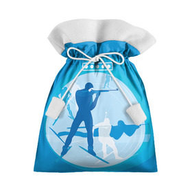 Подарочный 3D мешок с принтом Биатлон в Курске, 100% полиэстер | Размер: 29*39 см | biathlon | sport | winter | биатлон | биатлонисты | зимние виды спорта | спорт | стрельба