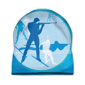 Шапка 3D с принтом Биатлон в Курске, 100% полиэстер | универсальный размер, печать по всей поверхности изделия | biathlon | sport | winter | биатлон | биатлонисты | зимние виды спорта | спорт | стрельба