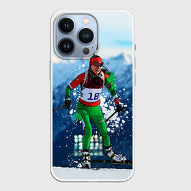 Чехол для iPhone 13 Pro с принтом Биатлон в Курске,  |  | biathlon | sport | winter | биатлон | биатлонисты | зимние виды спорта | спорт | стрельба