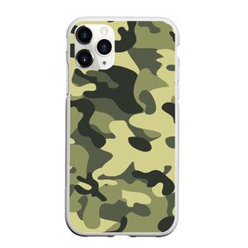 Чехол для iPhone 11 Pro Max матовый с принтом Камуфляж Хаки в Курске, Силикон |  | camo | military | камо
