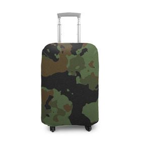 Чехол для чемодана 3D с принтом Камуфляж Вельветовый эффект в Курске, 86% полиэфир, 14% спандекс | двустороннее нанесение принта, прорези для ручек и колес | camo | camouflage | military | камо