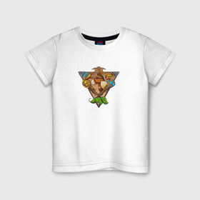 Детская футболка хлопок с принтом Dota 2 Support в Курске, 100% хлопок | круглый вырез горловины, полуприлегающий силуэт, длина до линии бедер | dota 2 | support | герб | лого | саппорт
